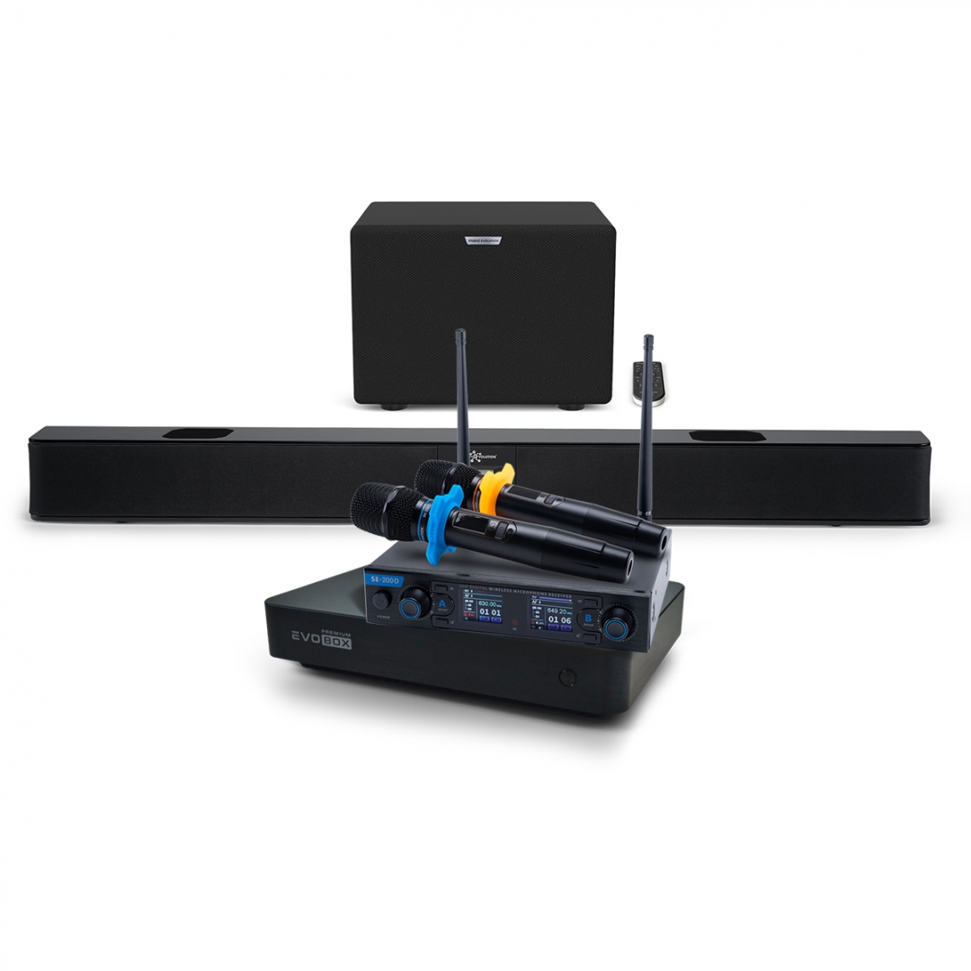 Hi-End караоке-система EVOBOX Premium + EvoSoundBar (саундбар с караоке) в Орле