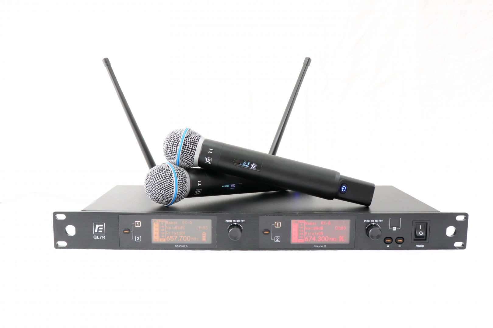 RFIntell QL7R/T1-A 651,800-683,400 МГц 2-канальная радиосистема с 2-мя ручными микрофонами в Орле