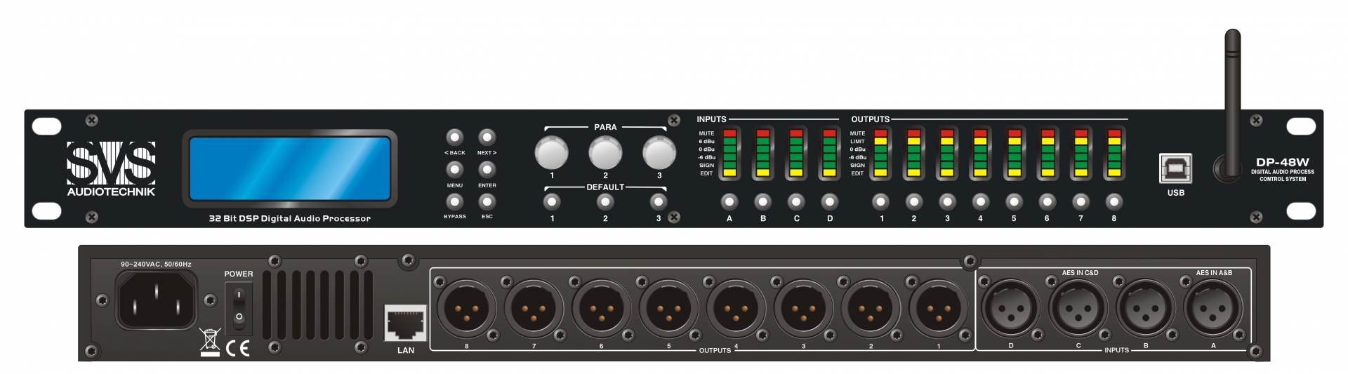 SVS Audiotechnik DP-48W Цифровой процессор: 4 входа 8 выходов в Орле