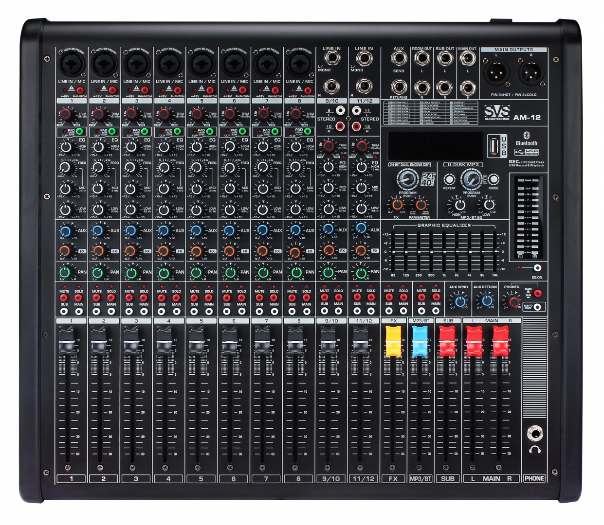 SVS Audiotechnik mixers AM-12 Микшерный пульт аналоговый, 12-канальный в Орле
