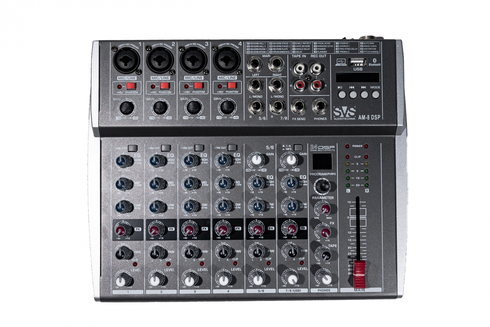 SVS Audiotechnik mixers AM-8 DSP Микшерный пульт аналоговый, 8-канальный в Орле