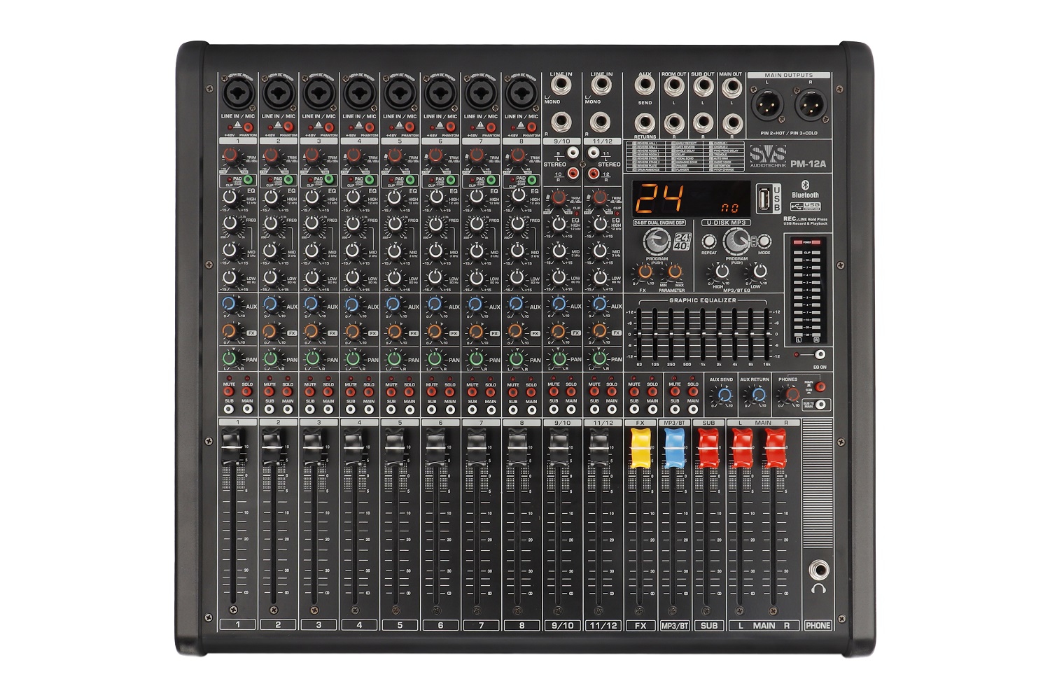 SVS Audiotechnik mixers PM-12A Активный аналоговый микшерный пульт, 12-канальный в Орле